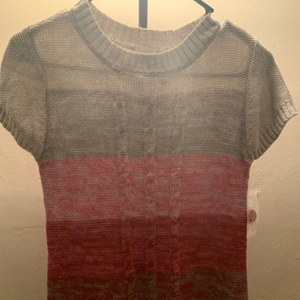 Cable tunic sweater